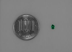 em2135 コロンビア産エメラルドノンエンハンスメントエメラルドカット0.17ct(GEM RESEARCH SWISSLABノンエンハンスメント宝石鑑別書付)