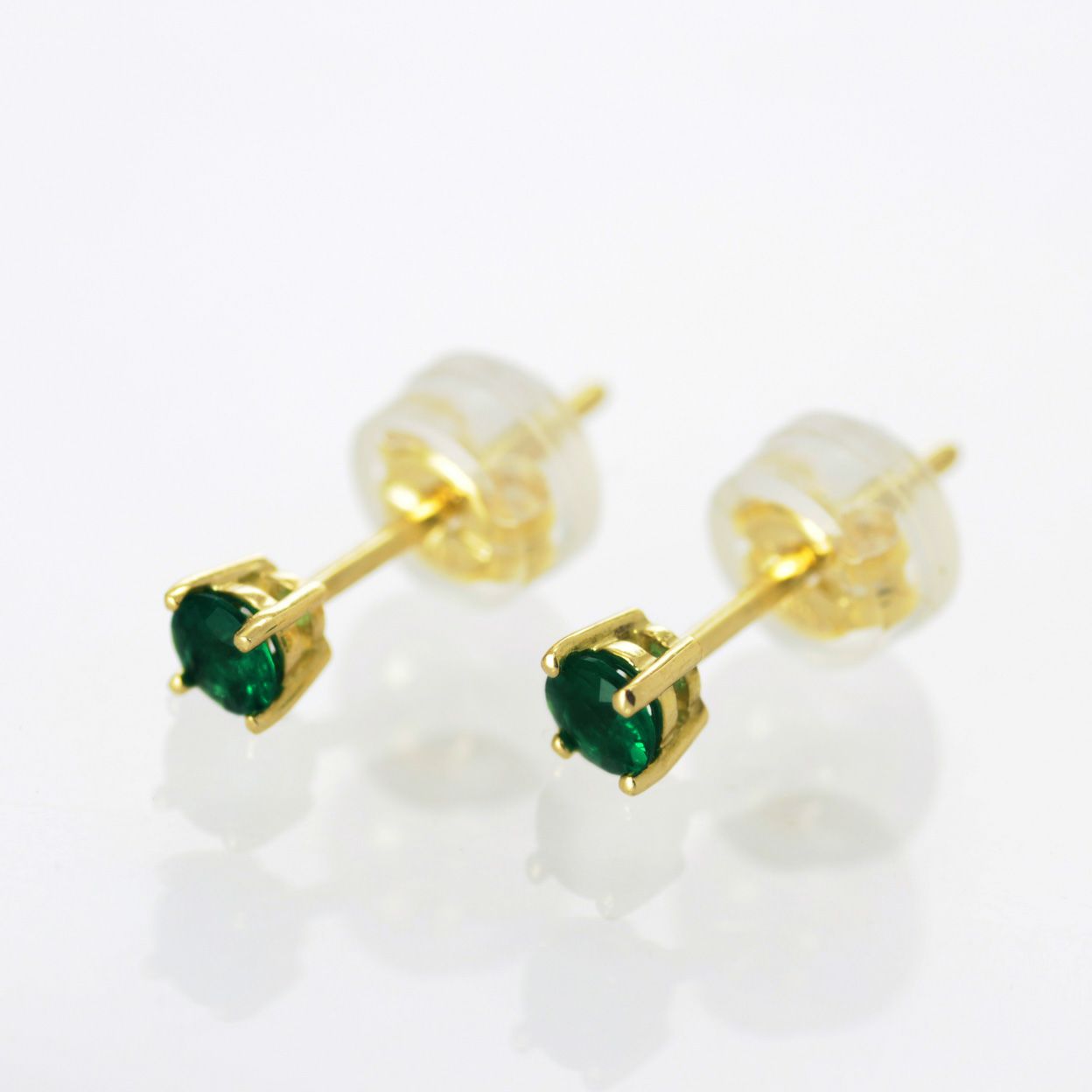コロンビア産エメラルドK18ゴールドピアス