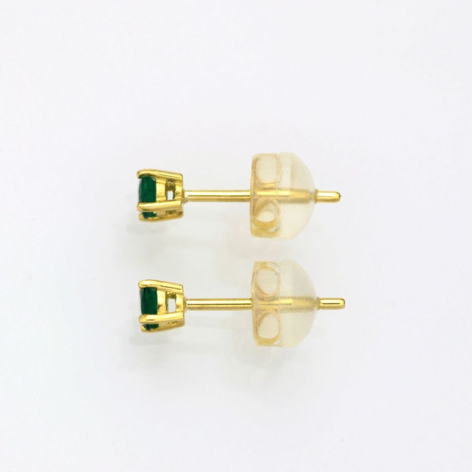 コロンビア産エメラルドK18ゴールドピアス