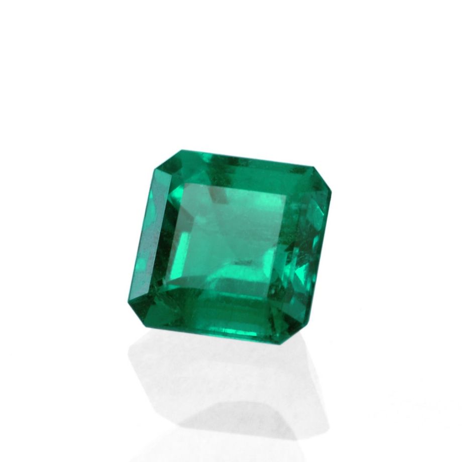 em2735 コロンビア産エメラルドエメラルドカット1.06ct(中央宝石研究所宝石鑑別書付)