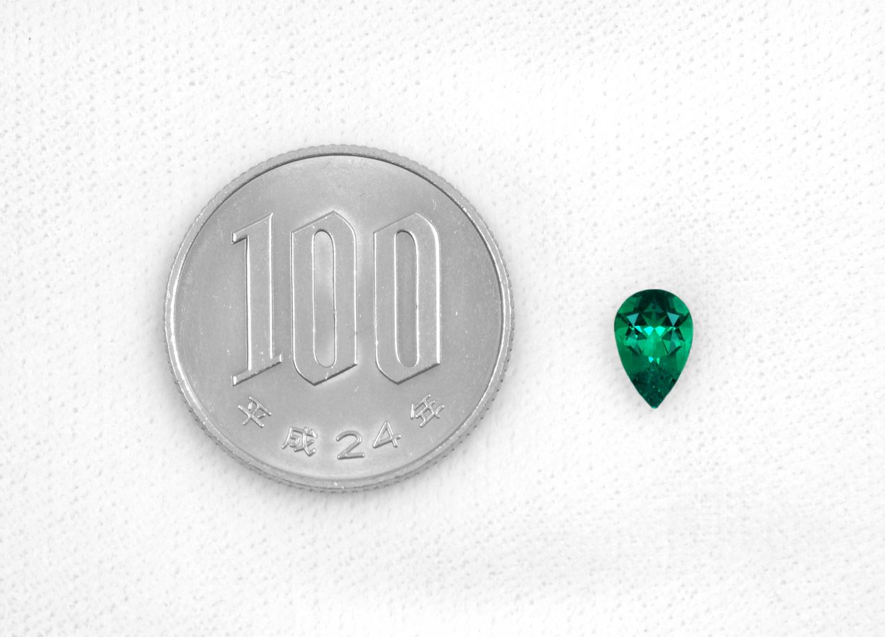 コロンビア産チボール鉱山無処理エメラルド(ノンオイル)0.62ct(GIA宝石鑑別書 GUBELIN宝石鑑別書付)