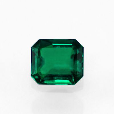 em6434 コロンビアムゾー鉱山エメラルドエメラルドカット1.54ct(中央宝石研究所宝石鑑別書付)