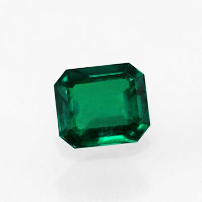 em6434 コロンビアムゾー鉱山エメラルドエメラルドカット1.54ct(中央宝石研究所宝石鑑別書付)