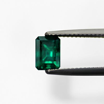 em6435 コロンビアムゾー鉱山エメラルドエメラルドカット1.32ct(中央宝石研究所宝石鑑別書付)