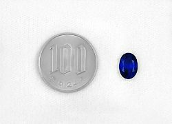 ミャンマー産非加熱ブルーサファイア2.56ct(GUBELIN宝石鑑別書 SSEF宝石鑑別書 GRS宝石鑑別書付)