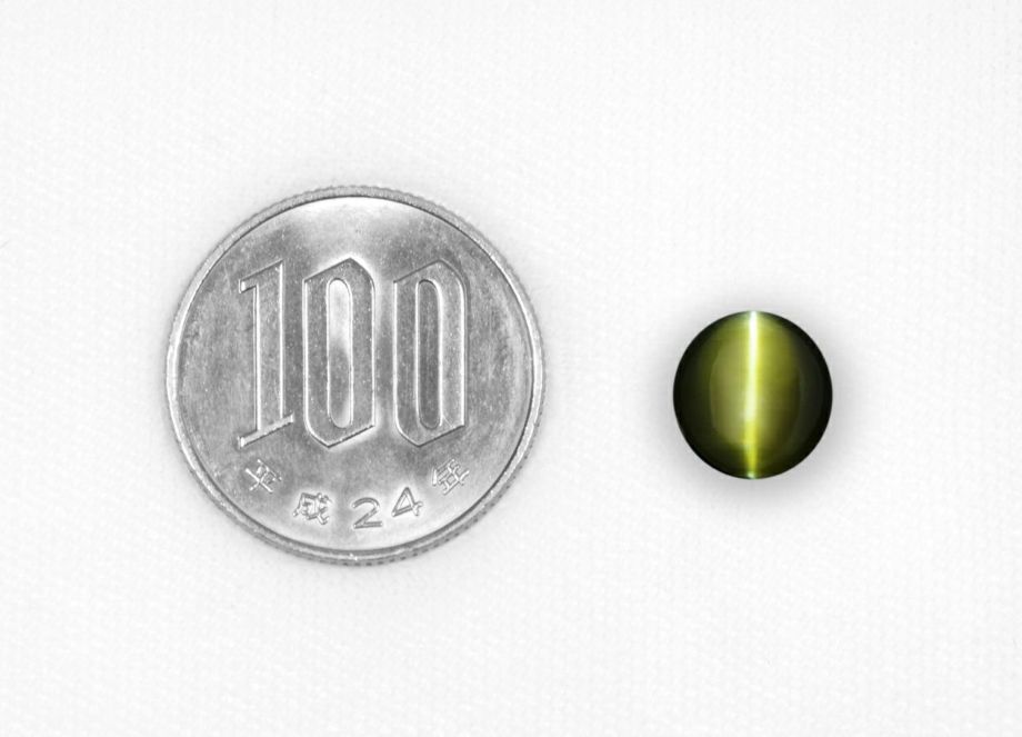 クリソベリルキャッツアイ5.41ct(中央宝石研究所宝石鑑別書付)