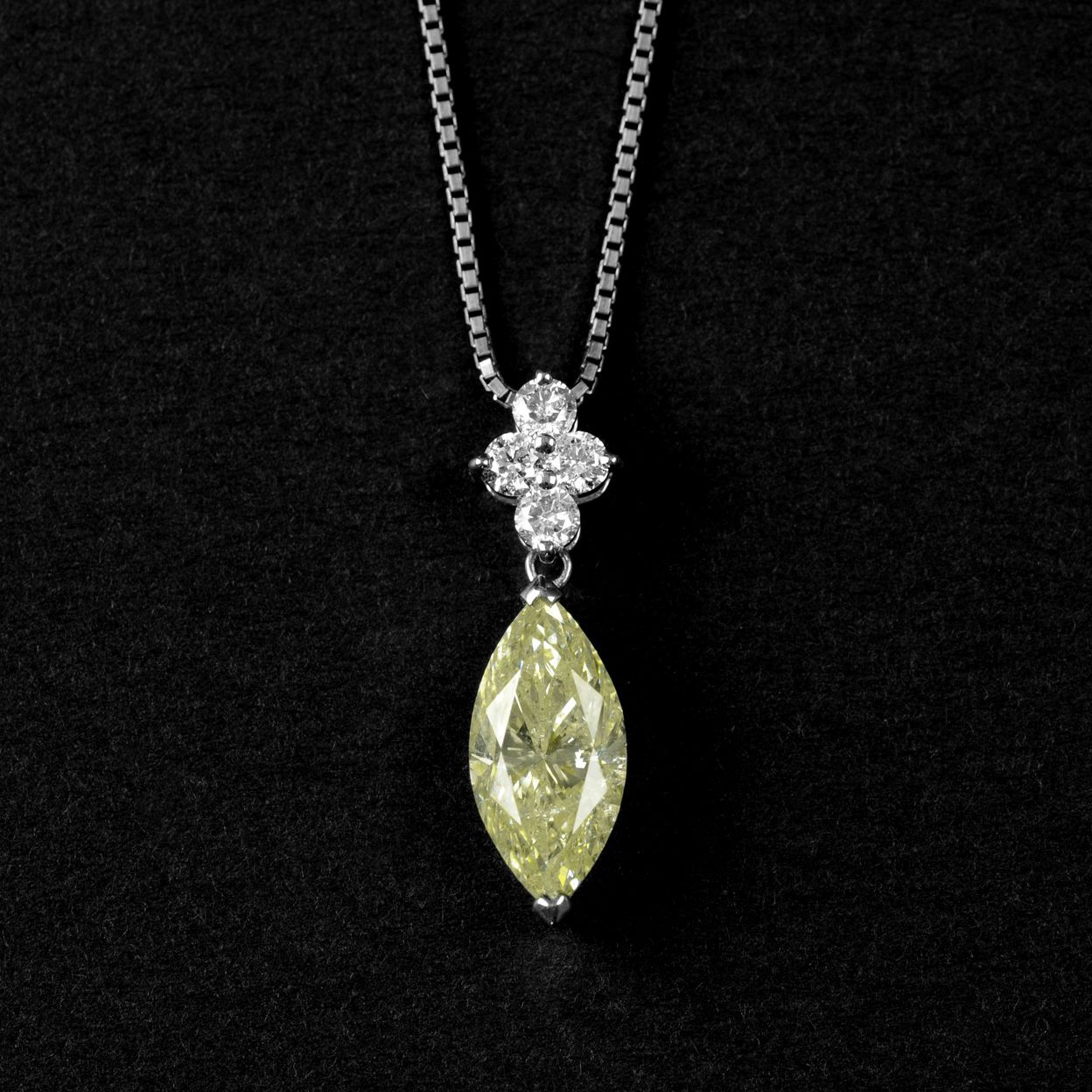 ナチュラル イエローダイヤモンド ネックレス 21.5ct - ネックレス