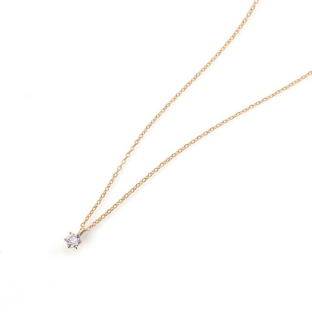 ピンクダイヤモンド0.158ct LIGHT PINK PGK18ネックレス(中央宝石研究所ダイヤモンドソーティング付)