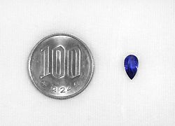 em7364-2 非加熱カシミールサファイアペアシェイプカット1.04ct(GEM RESEARCH SWISSLAB 宝石鑑別書付)