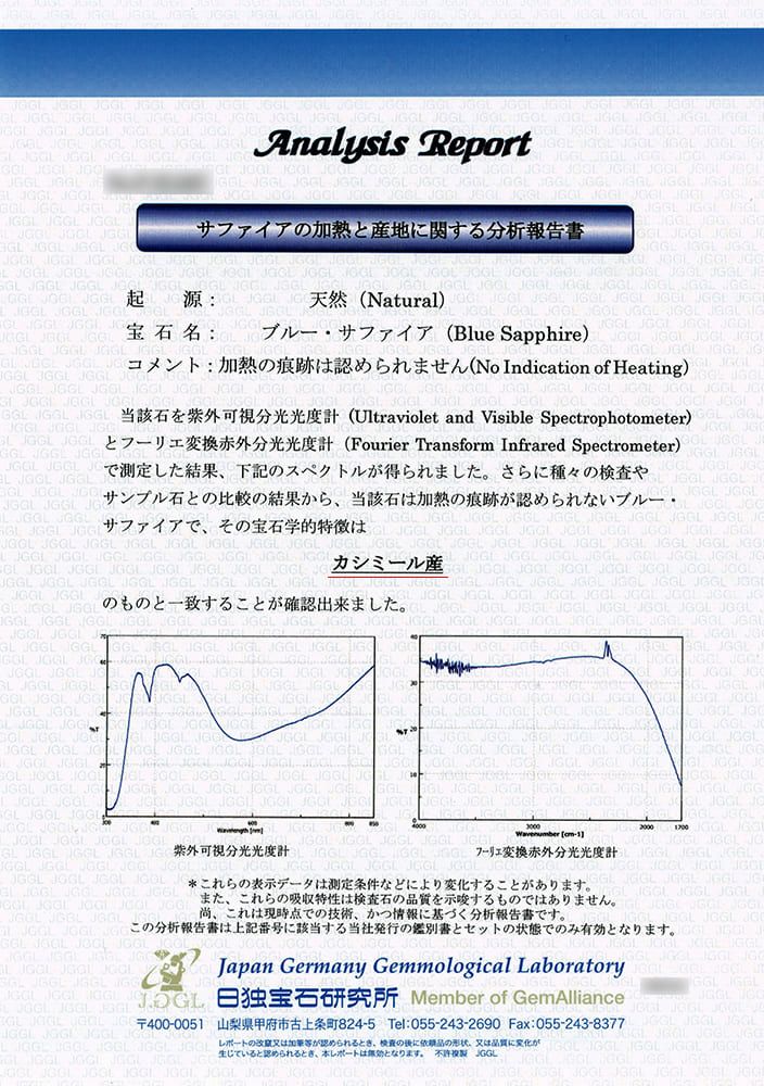 日独宝石研究所宝石鑑別書