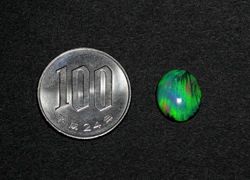 ブラックオパール3.55ct(中央宝石研究所鑑別書付)