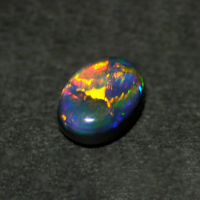 em4330 ブラックオパールカボションカット 0.94ct(中央宝石研究所宝石鑑別書付)