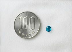 ブラジル産バターリャ鉱山パライバトルマリン0.411ct(中央宝石研究所宝石鑑別書 GIA宝石鑑別書付)