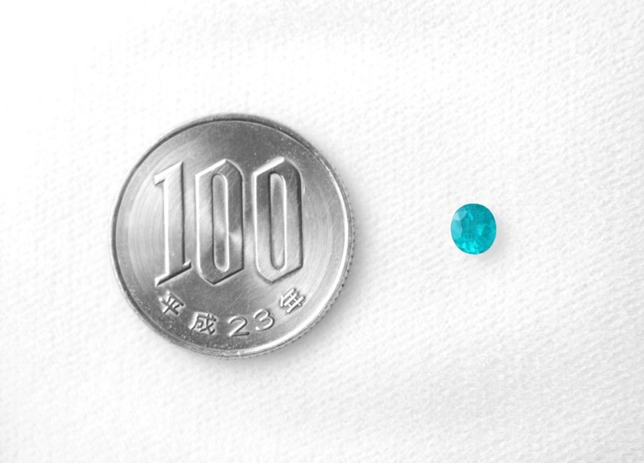 ブラジル産バターリャ鉱山パライバトルマリン0.31ct(中央宝石研究所宝石鑑別書 GIA宝石鑑別書付)