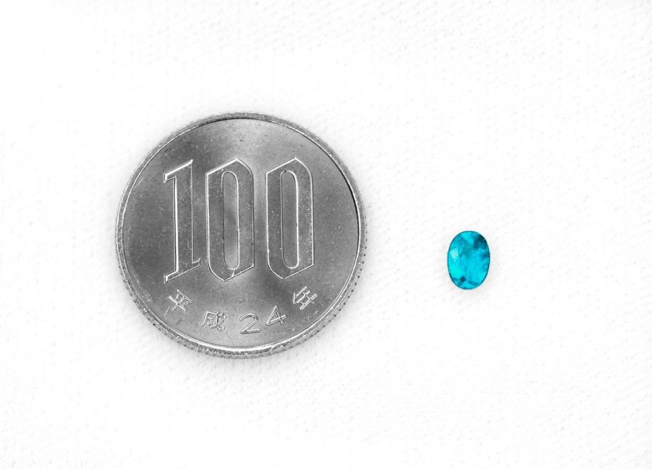 ブラジル産バターリャ鉱山パライバトルマリン0.386ct(中央宝石研究所宝石鑑別書付)
