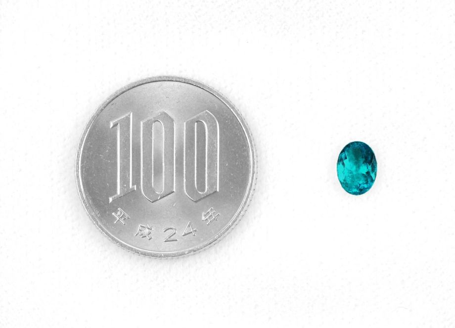 ブラジル産バターリャ鉱山パライバトルマリン0.517ct(中央宝石研究所宝石鑑別書 GIA宝石鑑別書付)