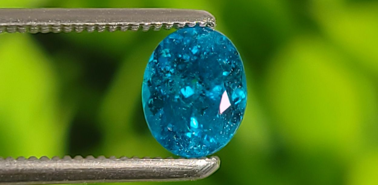 ブラジル産バターリャ鉱山パライバトルマリン0.652ct(中央宝石研究所宝石鑑別書 GRS宝石鑑別書 GIA宝石鑑別書付)