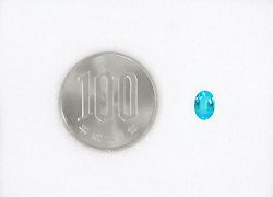 ブラジル産バターリャ鉱山パライバトルマリン0.536ct(中央宝石研究所宝石鑑別書 GIA宝石鑑別書付)