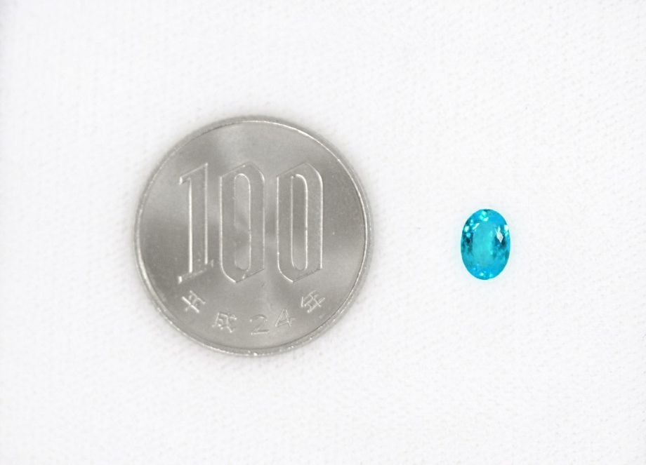 ブラジル産バターリャ鉱山パライバトルマリン0.536ct(中央宝石研究所宝石鑑別書 GIA宝石鑑別書付)