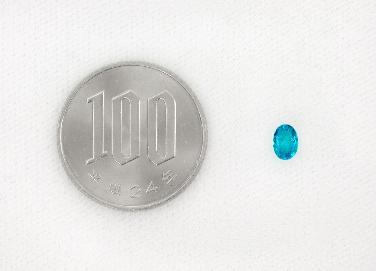 ブラジル産バターリャ鉱山パライバトルマリン0.358ct(中央宝石 ブラジル産バターリャ鉱山パライバトルマリン0.358ct(中央宝石