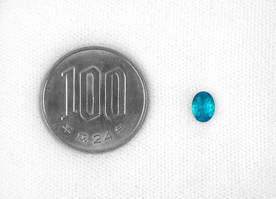 ブラジル産バターリャ鉱山パライバトルマリン0.516ct(中央宝石研究所宝石鑑別書 GIA宝石鑑別書付)