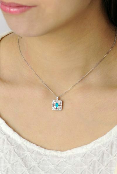 ブラジル産バターリャ鉱山パライバトルマリン0.21ct プラチナネックレス ダイヤ0.19ct付(全国宝石学協会パライバ分析レポート付宝石鑑別書付)