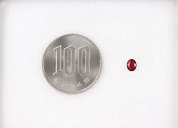 ミャンマー産非加熱ピジョンブラッドルビー0.42ct(GRS宝石鑑別書付)