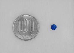 em7413 アフガナイト ラウンドカット0.43ct(中央宝石研究所宝石鑑別書付)