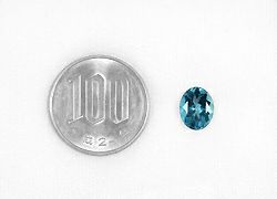 ブラジル産アクアマリン1.94ct(中央宝石研究所宝石鑑別書付)