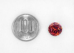em7440 高品質スファレエライト7.90ct(中央宝石研究所宝石鑑別書付)