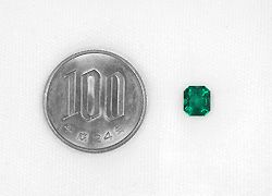 コロンビア産エメラルド1.15ct(中央宝石研究所宝石鑑別書付)