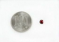 ミャンマー産非加熱ピジョンブラッドルビー0.43ct(GRS宝石鑑別書付)