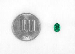 コロンビア産無処理エメラルド(ノンオイル)0.84ct(GUBELIN宝石鑑別書