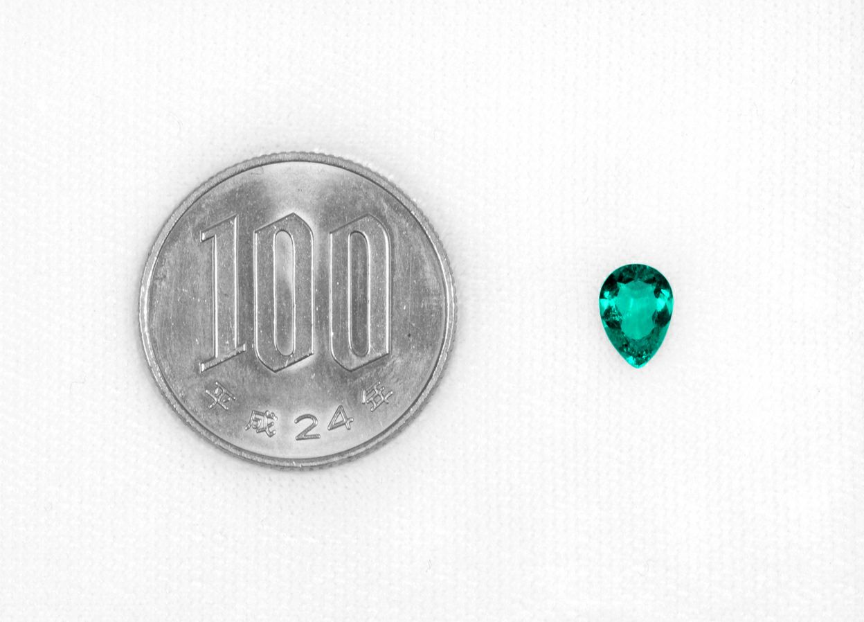 コロンビア産無処理エメラルド(ノンオイル)0.66ct(GUBLIN宝石鑑別書 GIA宝石鑑別書付)