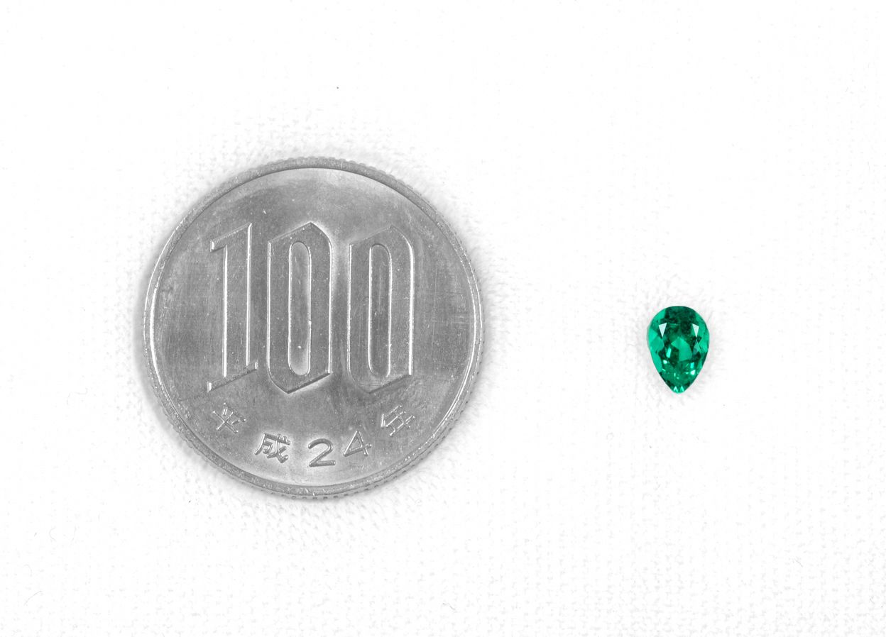 コロンビア産無処理エメラルド(ノンオイル)0.38ct(GIA宝石鑑別書付)
