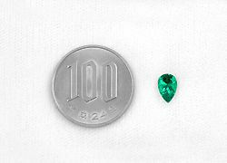 コロンビア産チボール鉱山無処理エメラルド(ノンオイル)0.82ct(GRS宝石鑑別書付)