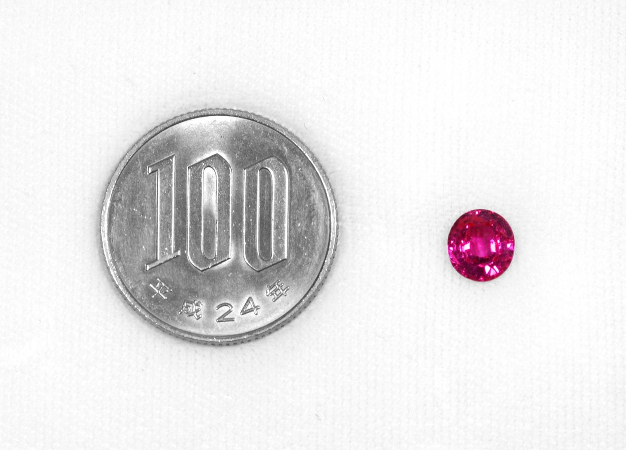 ピンクサファイア1.649ct(中央宝石研究所宝石ソーティング付)
