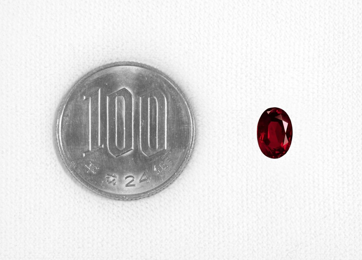 ミャンマー産非加熱ピジョンブラッドルビー1.36c(GIA宝石鑑別書付)