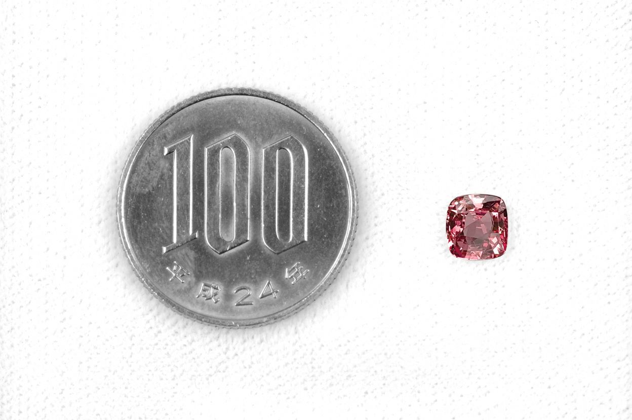 非加熱パパラチャサファイア1.01ct(GIA宝石鑑別書付)