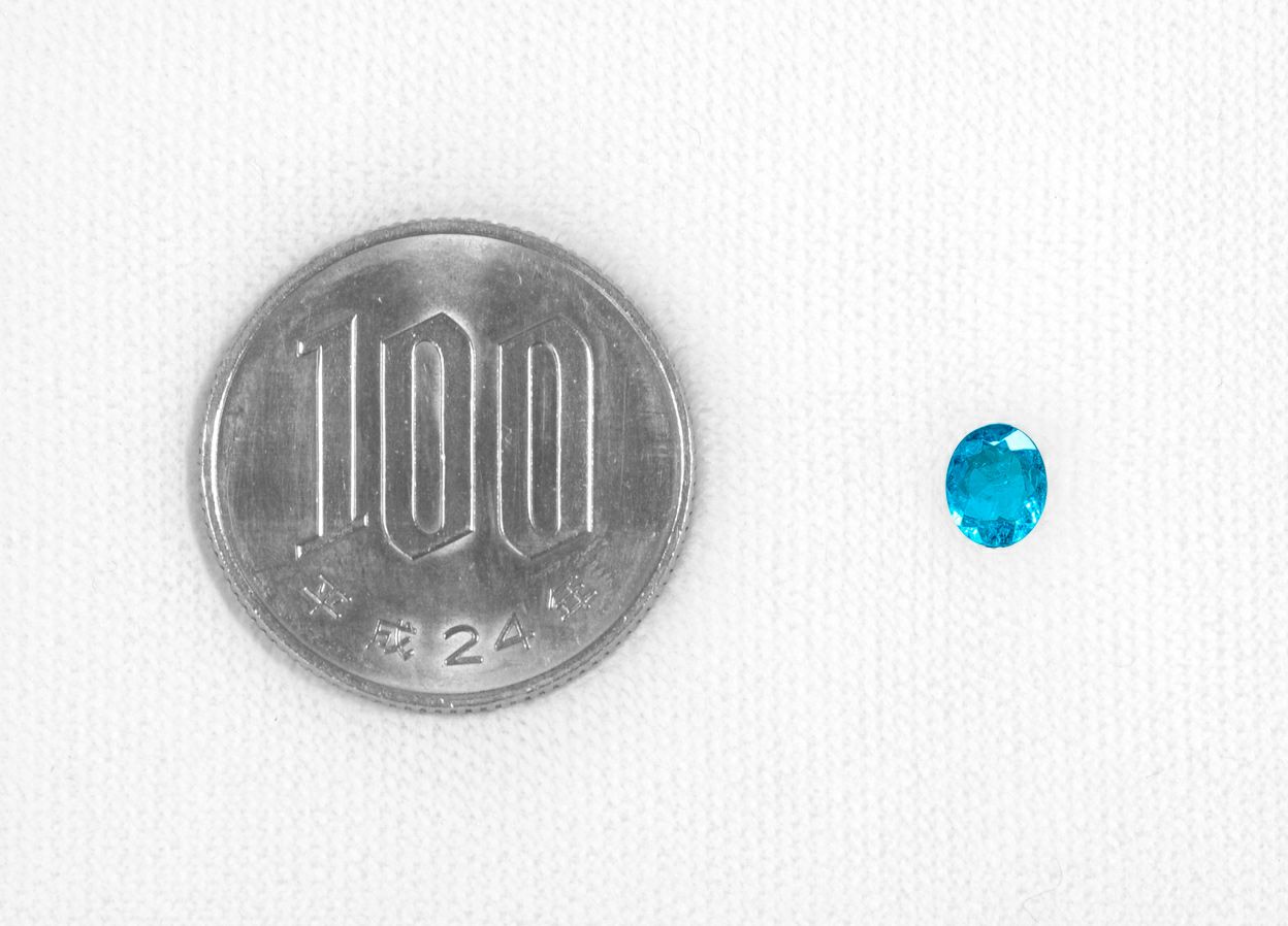 ブラジル産バターリャ鉱山パライバトルマリン0.358ct(中央宝石研究所宝石鑑別書 GRS宝石鑑別書 GIA宝石鑑別書付)