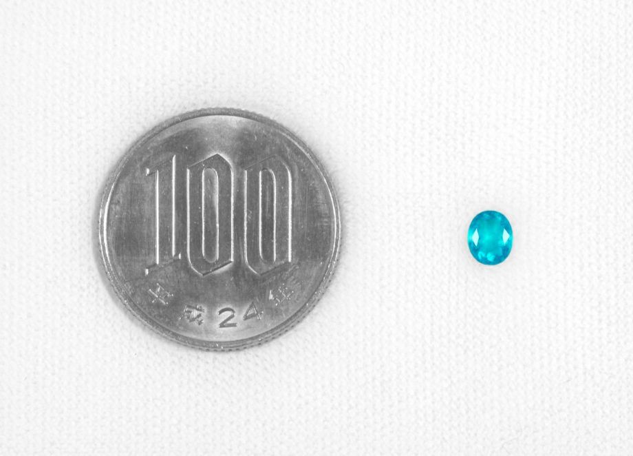ブラジル産バターリャ鉱山パライバトルマリン0.373ct(中央宝石研究所宝石鑑別書 GRS宝石鑑別書付)
