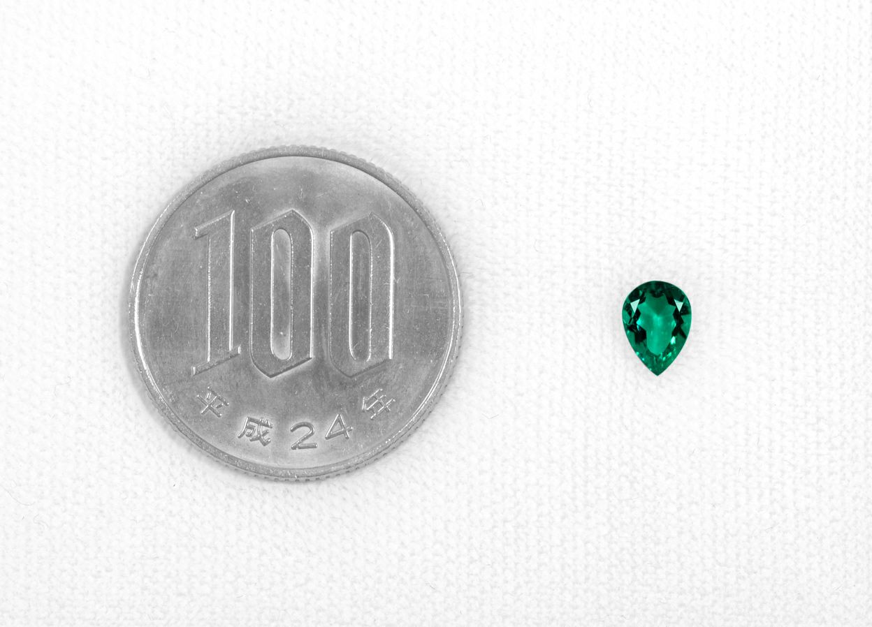 コロンビア産無処理エメラルド(ノンオイル)0.41ct(GIA宝石鑑別書付)