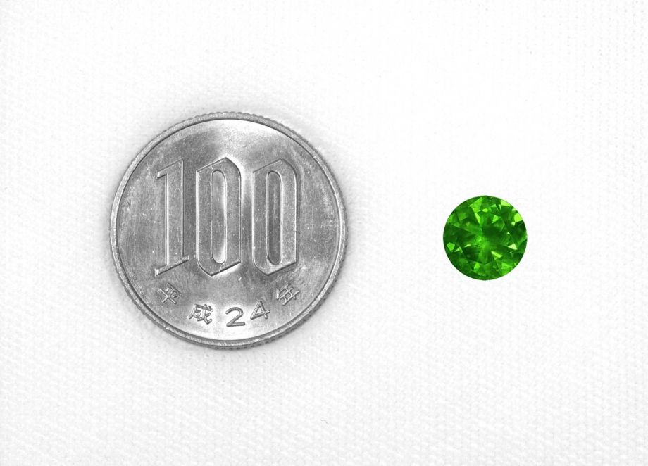 ロシア産デマントイドガーネット2.21ct(中央宝石研究所宝石鑑別書 GIA宝石鑑別書付)