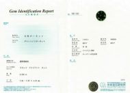 中央宝石研究所宝石鑑別書