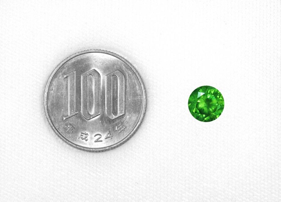 ロシア産デマントイドガーネット2.17ct(中央宝石研究所宝石鑑別書 GIA宝石鑑別書付)