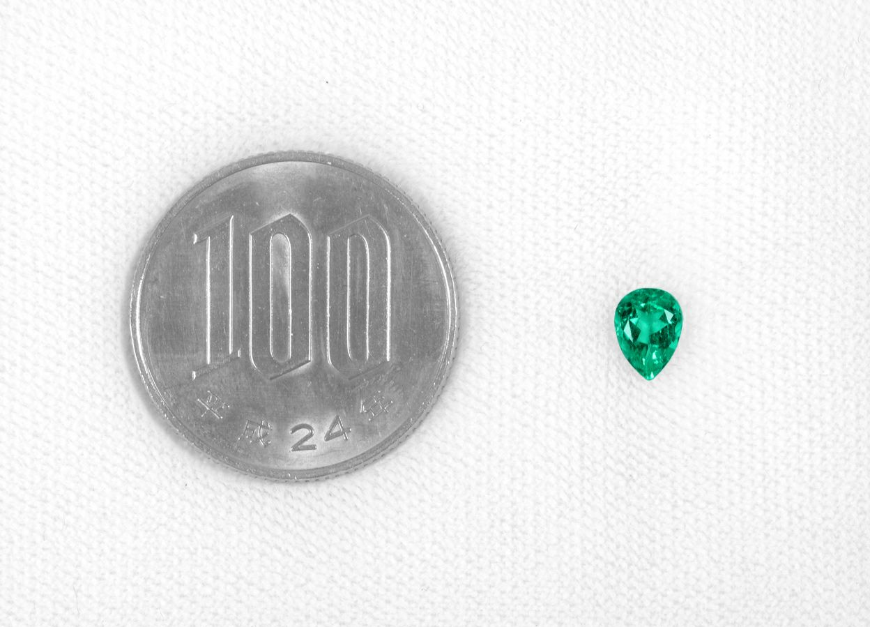 コロンビア産無処理エメラルド(ノンオイル)0.49ct(GIA宝石鑑別書付)