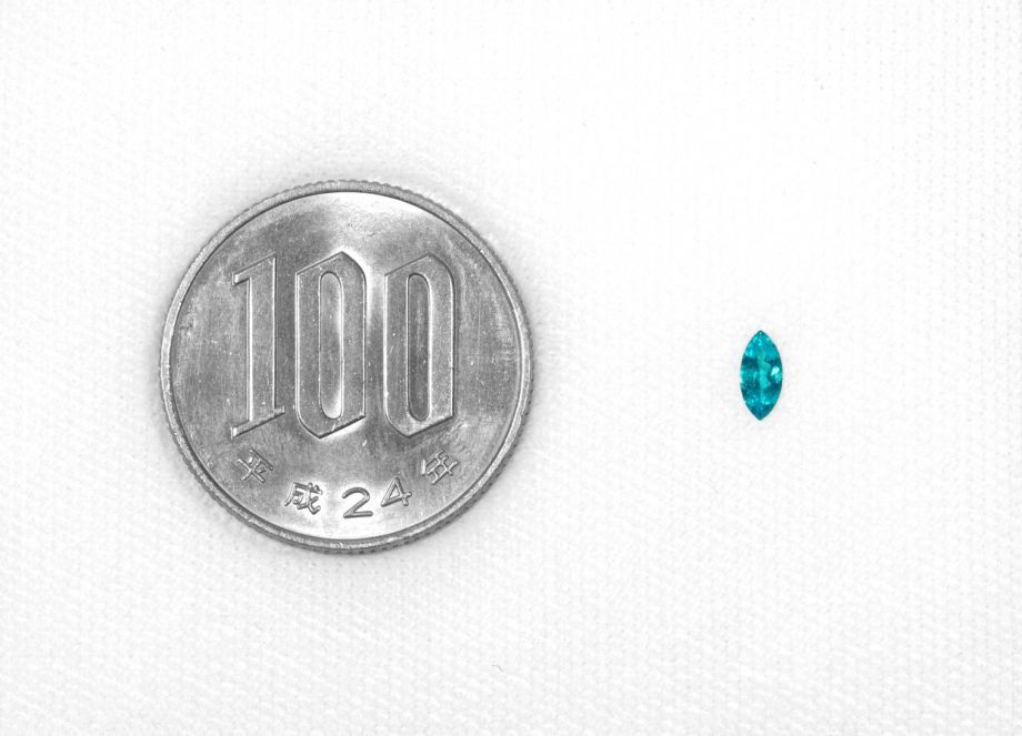 ブラジル産バターリャ鉱山パライバトルマリン0.130ct(中央宝石研究所宝石鑑別書付)