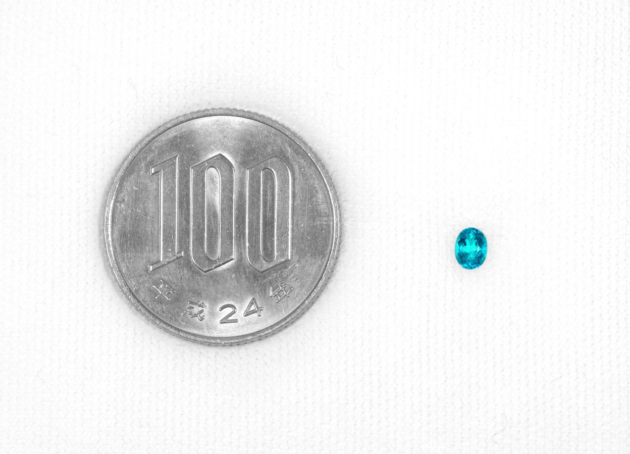 ブラジル産バターリャ鉱山パライバトルマリン0.178ct(中央宝石研究所宝石鑑別書付)