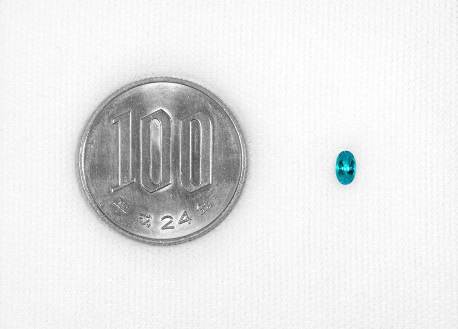 ブラジル産バターリャ鉱山パライバトルマリン0.174ct(中央宝石研究所宝石鑑別書付)