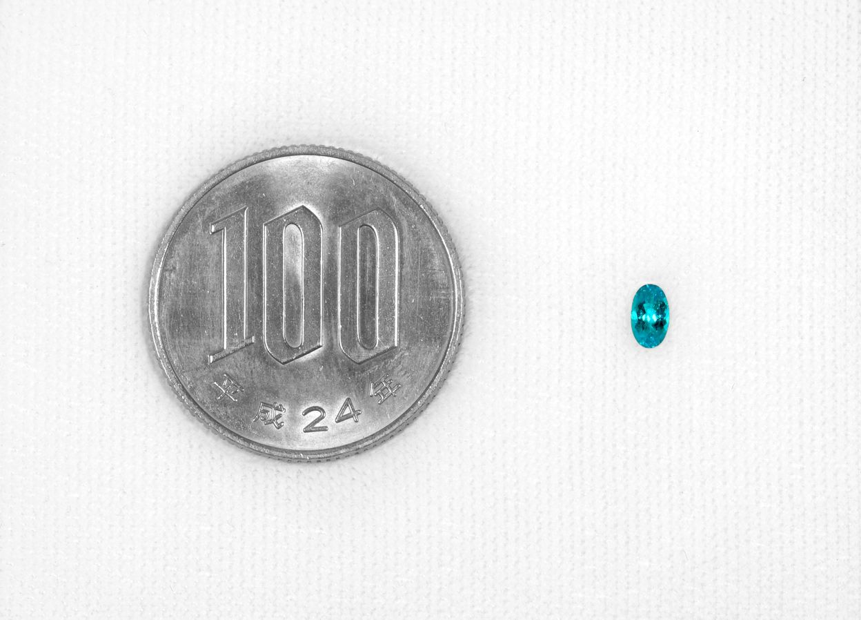 ブラジル産バターリャ鉱山パライバトルマリン0.174ct(中央宝石研究所宝石鑑別書付)